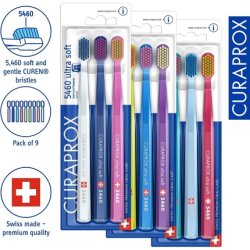 Curaprox CS 5460 Ultra Soft Toothbrush for Adults with 5460 Ultra Soft CUREN Bristles