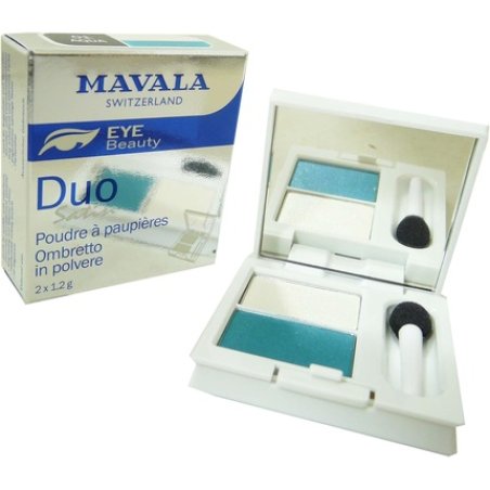 Mavala Eye Beauty Duo Satin Eye Shadow Powder 2 x 1.2g - 01 Aqua