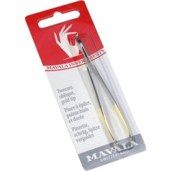 Mavala Tweezer Oblique Gold Tip