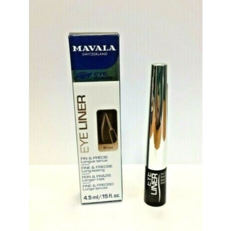 Mavala 4.5ml Eye Liner with Brush Brun Brown - Fine & Precise Long Lasting