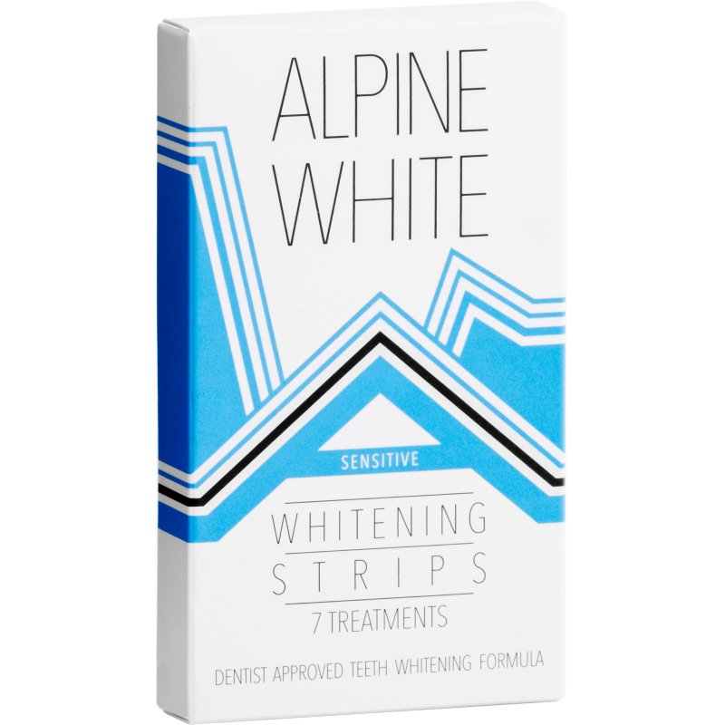 ALPINE WHITE Whitening Strips Sensitive for Visibly Whiter Teeth in Just 3 Days - Professional Teeth Whitening for