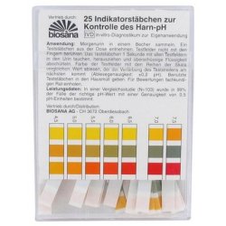 Biosana Urinal pH Control Strips 25 Strips - In Vitro Diagnostic Strips
