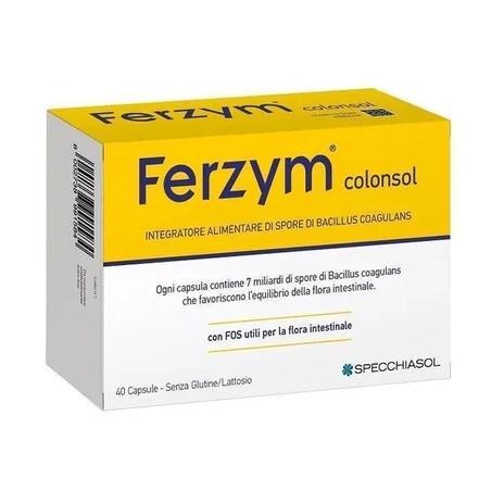 Specchiasol Ferzym Colonsol 40 Capsule - Digestive Health Supplement