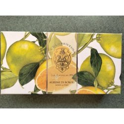 La Florentina Handmade Citrus Soaps Italy 10.3oz - Pack of 3
