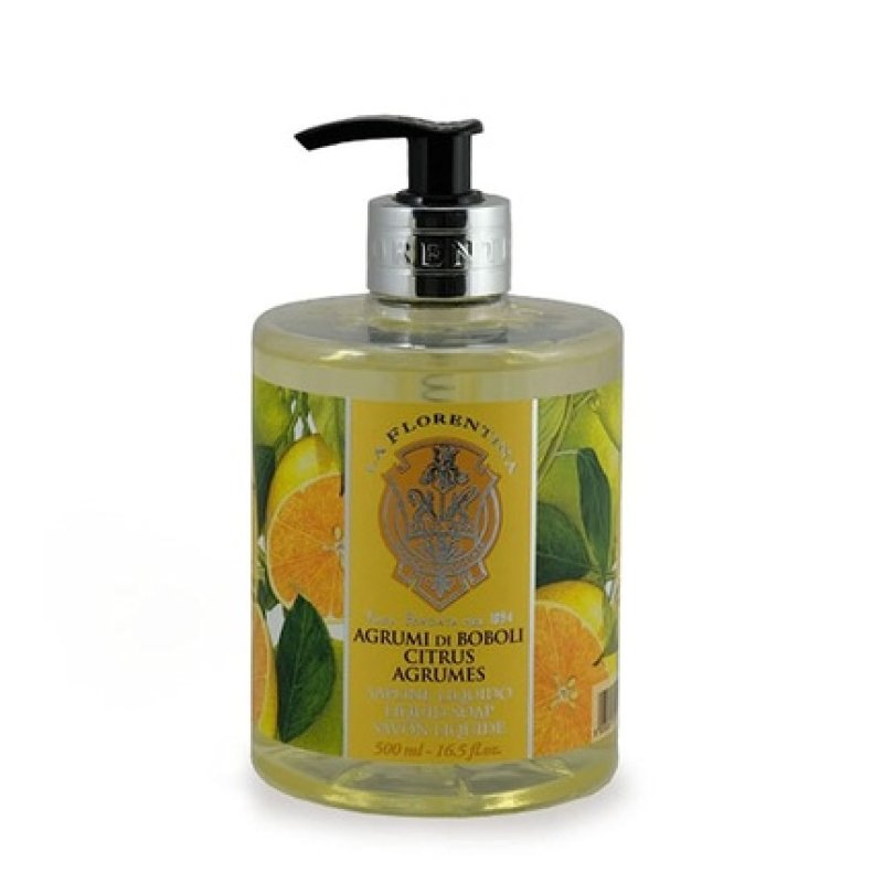 La Florentina Bellosguardo Collection Agrumi di Boboli Hand Wash Liquid Soap Citrus Scent 16.5 fl.oz. 500ml