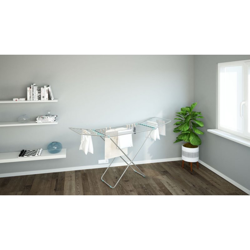 Colombo New Scal Emotion Clothes horse wing Aluminium, Turquoise