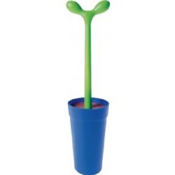 Alessi ASG04 AZ Toilet Brush - Floor Standing Light Blue