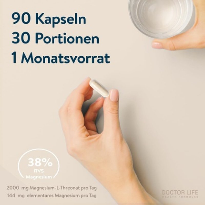Doctor Life Magtein Magnesium L-Threonate Support for Brain Function