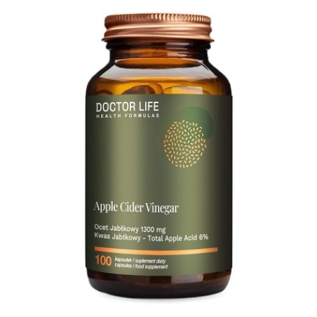 Doctor Life Apple Cider Vinegar 1300mg Dietary Supplement - 100 Capsules