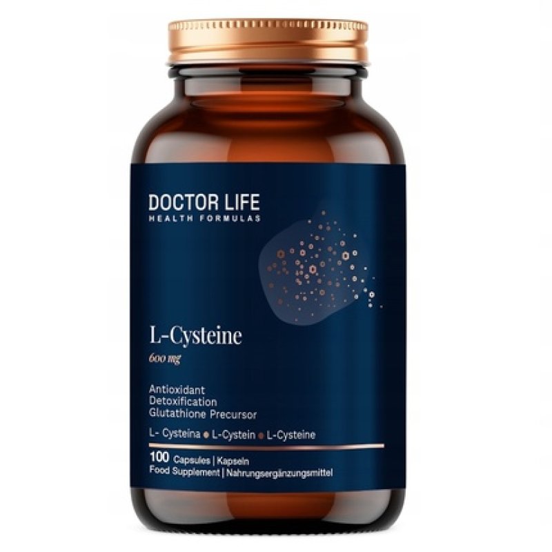Doctor Life L-Cysteine 600mg Dietary Supplement - 100 Capsules