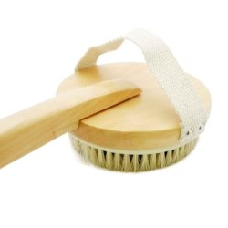 TopChoice Wooden Massage Brush with Long Handle for Body Back Massage