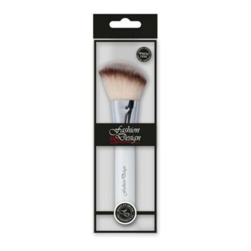 Top Choice Mode Design Blush Brush White Line 1pc