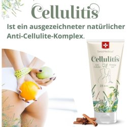 SwissMedicus Cellulitis Natural Belly Anti-Cellulite Body Cream with Rosemary - Guarana - Soothing Lotion Perfect