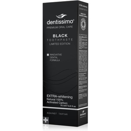 Dentissimo Premium Extra Whitening Black Toothpaste 75ml