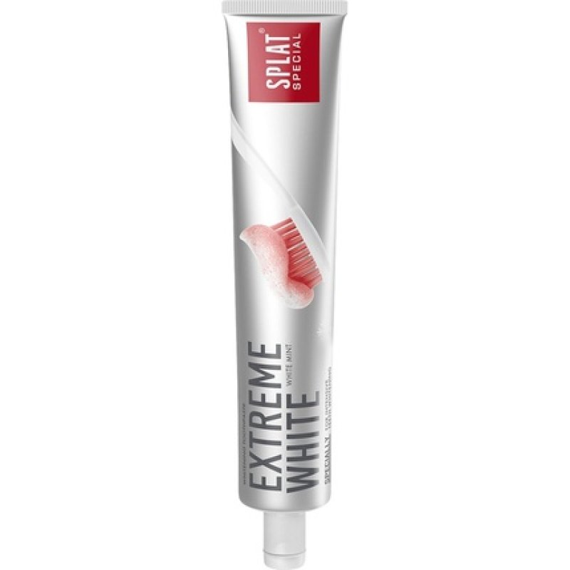 Splat Extreme White Whitening Toothpaste, With Fluoride, Mint Flavor 75 Ml