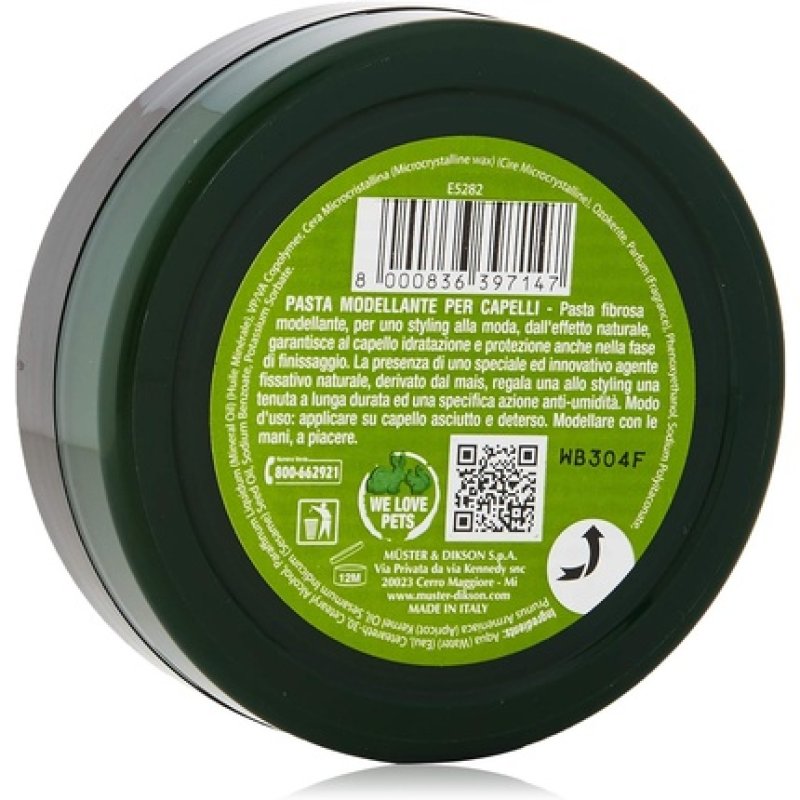 Organic Natural Effect Hair Modeling Paste 100ml