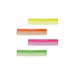 Guenzani Fluo Line Small Afro Comb in Various Colors