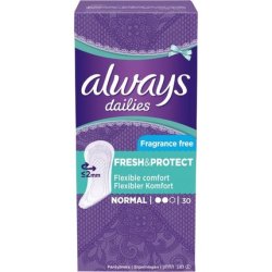 Always Dailies Panty Liners Normal 30pcs Fragrance Free