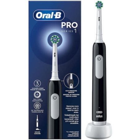 Oral-B Pro 1 Cross Action Black Toothbrush