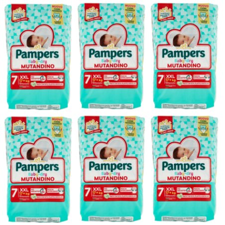 Pampers Baby-Dry Mutandino Size 7 Diapers XXL 17 Kg