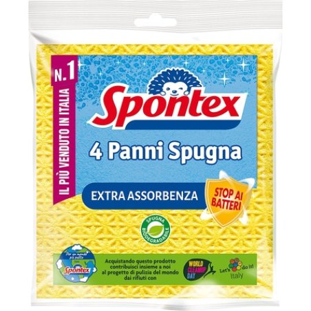 Spontex Sponge Cloths X4, Pack Of 4