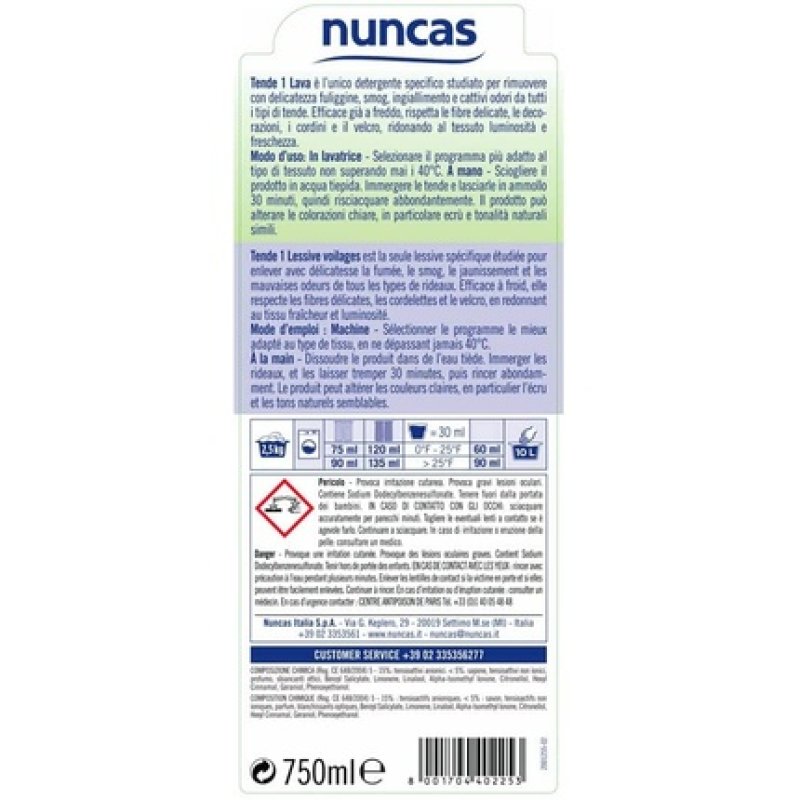 Nuncas Italia Spa Lava Curtains 1-750 Ml