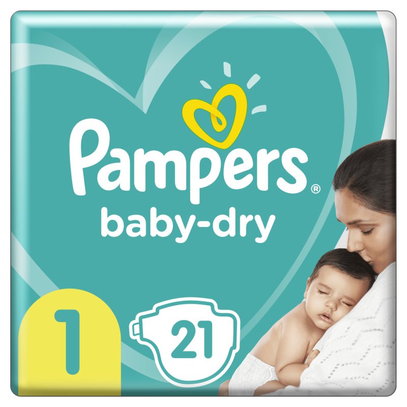 Pampers Baby-Dry 81723652 couche jetable Garçon/Fille 1 21 pièce(s)