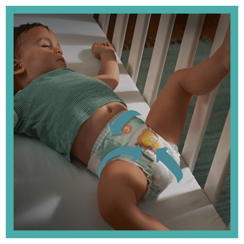 Pampers Baby-Dry Size 1 Diapers 21 Diapers Up to 12 Hours All-Around Leak Protection 2-5kg