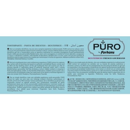 Puro Lemon Ice Toothpaste Fresh Gel Toothpaste 117ml Lemon and Mint