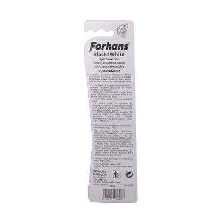 Forhans Black 4White Toothbrush with Activated Charcoal Particles
