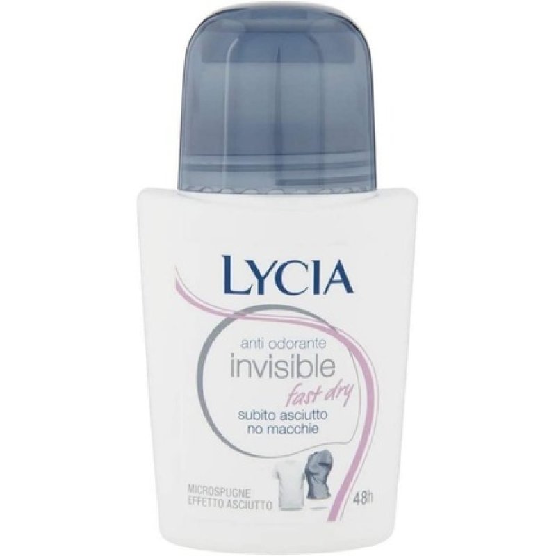Lycia Invisible Fast Dry Anti Odorant Antimacchie Roll-On 50ml