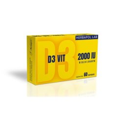 Herbapol Lab Vitamin D3 2000 Iu, 60 Capsules