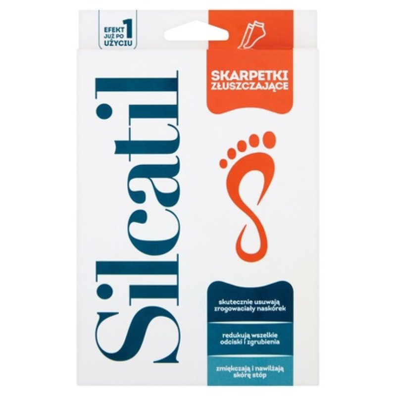 Silcatil Exfoliating Socks 1 Pair For Foot Care