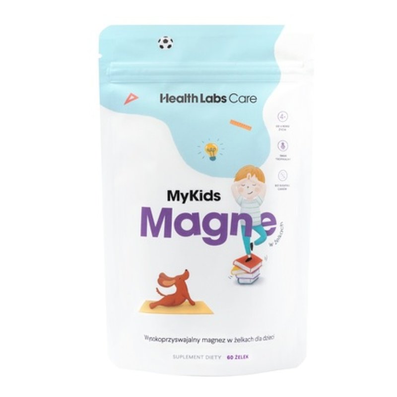 Healthlabs Mykids Magne Magnesium Dietary Supplement 60 Chewable Tablets