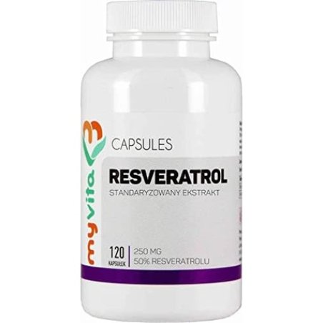 Resveratrol Standardized Resveratrol Extract 250mg 120 Capsules MyVita