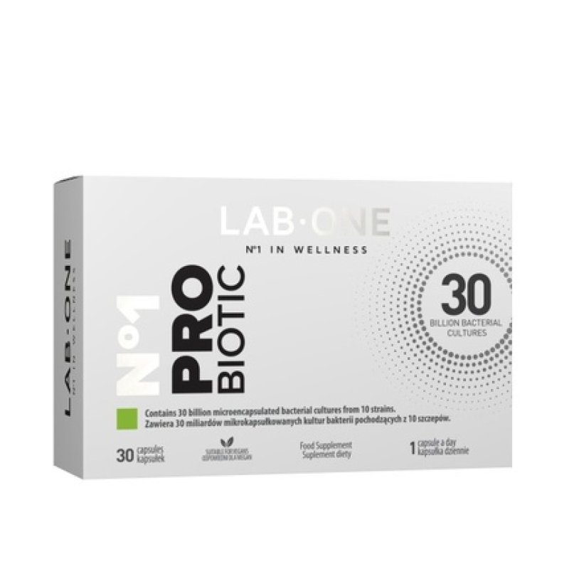Lab Onen1 Probiotic Dietary Supplement Supporting The Function Of Bacterial Microflora In The Intestines - 30 Capsules