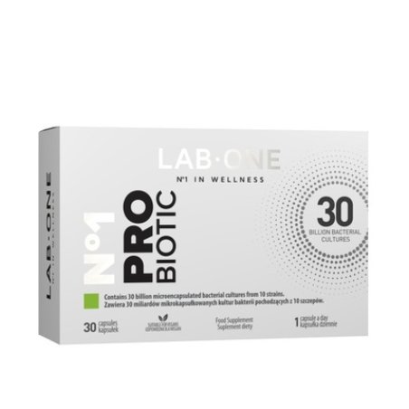 Lab Onen1 Probiotic Dietary Supplement Supporting The Function Of Bacterial Microflora In The Intestines - 30 Capsules