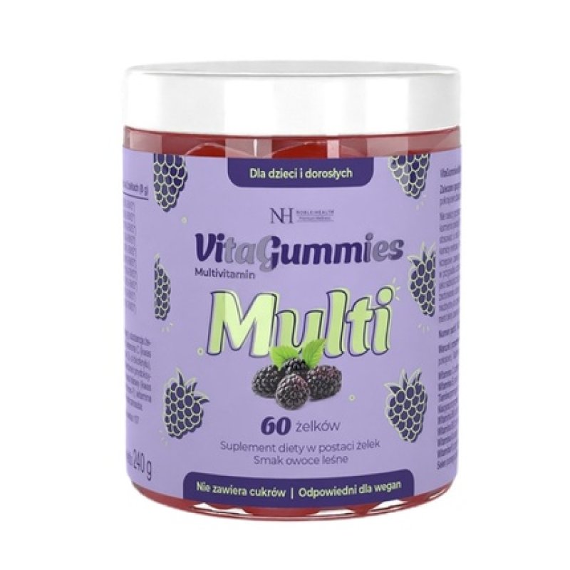 Noble Health Vitagummies Multivitamin Dietary Supplement With Forest Fruit Flavor - 60 Gummies