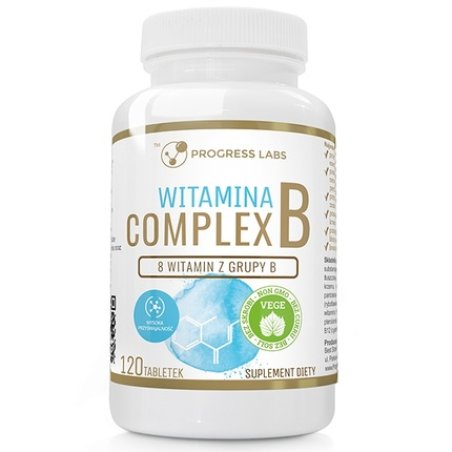 Progress Labs Vitamin B Complex Dietary Supplement 120 Tablets