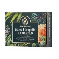Mirra Propolis Sugar-Free Throat Lozenges - 24 Count For Sore Throat Relief