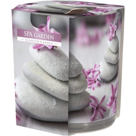 Spa Garden Scented Candles with Glass and Foil