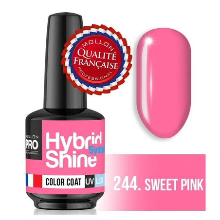 Mollon Pro Mol Hss 2/244 - Semi-Permanent Hybrid Shine Nail Polish, 8ml