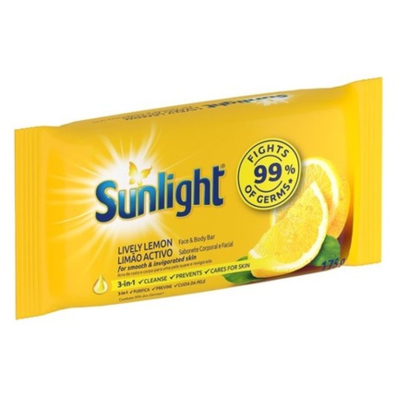 Sunlight Bath Soap Bar Lemon - Refreshing Lemon Scent