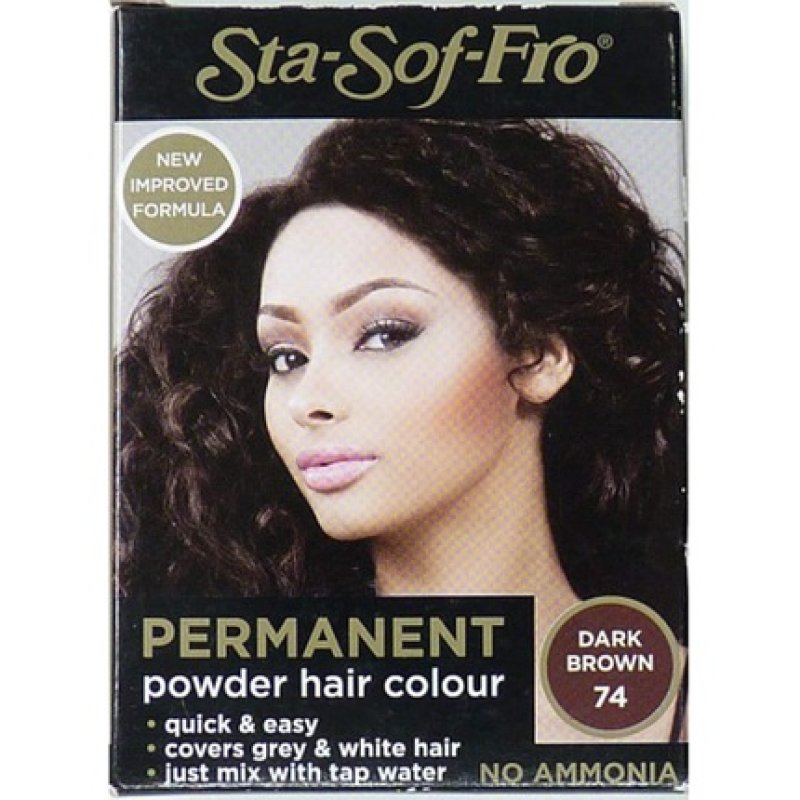 Permanent Powder Hair Colour Brown Black 6g