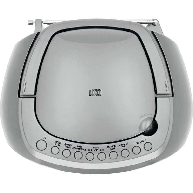 TechniSat DigitRadio 1990 Analogique et numérique 3 W DAB , FM Argent Lecture de MP3