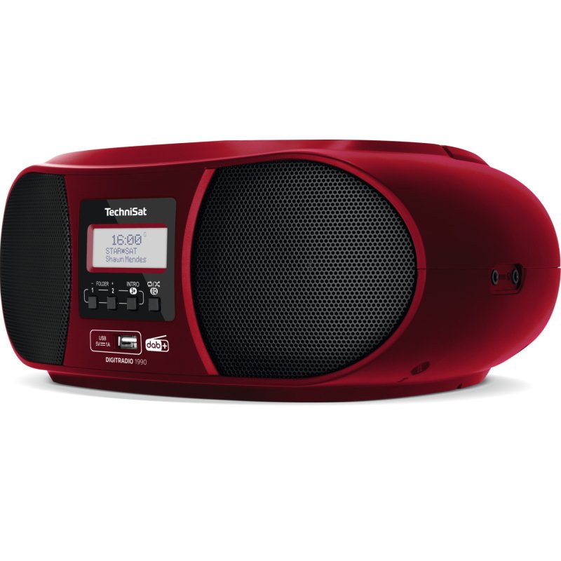 TechniSat DigitRadio 1990 Digital 3 W DAB , FM Red MP3 playback