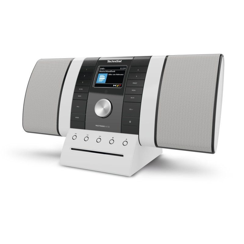TechniSat MULTYRADIO 4.0 Internet Analogique et numérique Noir, Blanc