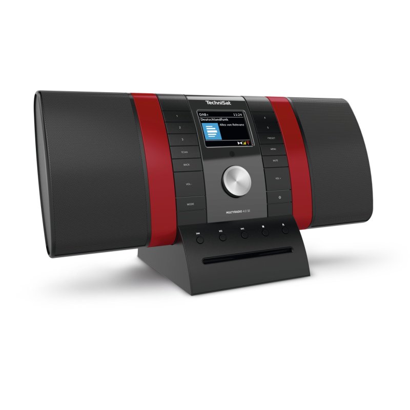 TechniSat MULTYRADIO 4.0 Internet Analog & digital Black, Red