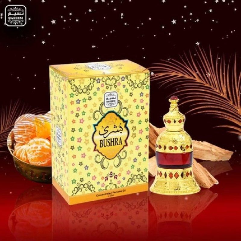 Naseem Bushra Perfume Oil for Women 25ml - Long-Lasting Alcohol-Free Fragrance