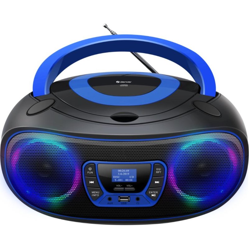 Denver TDB-212BU Personal CD player Blue